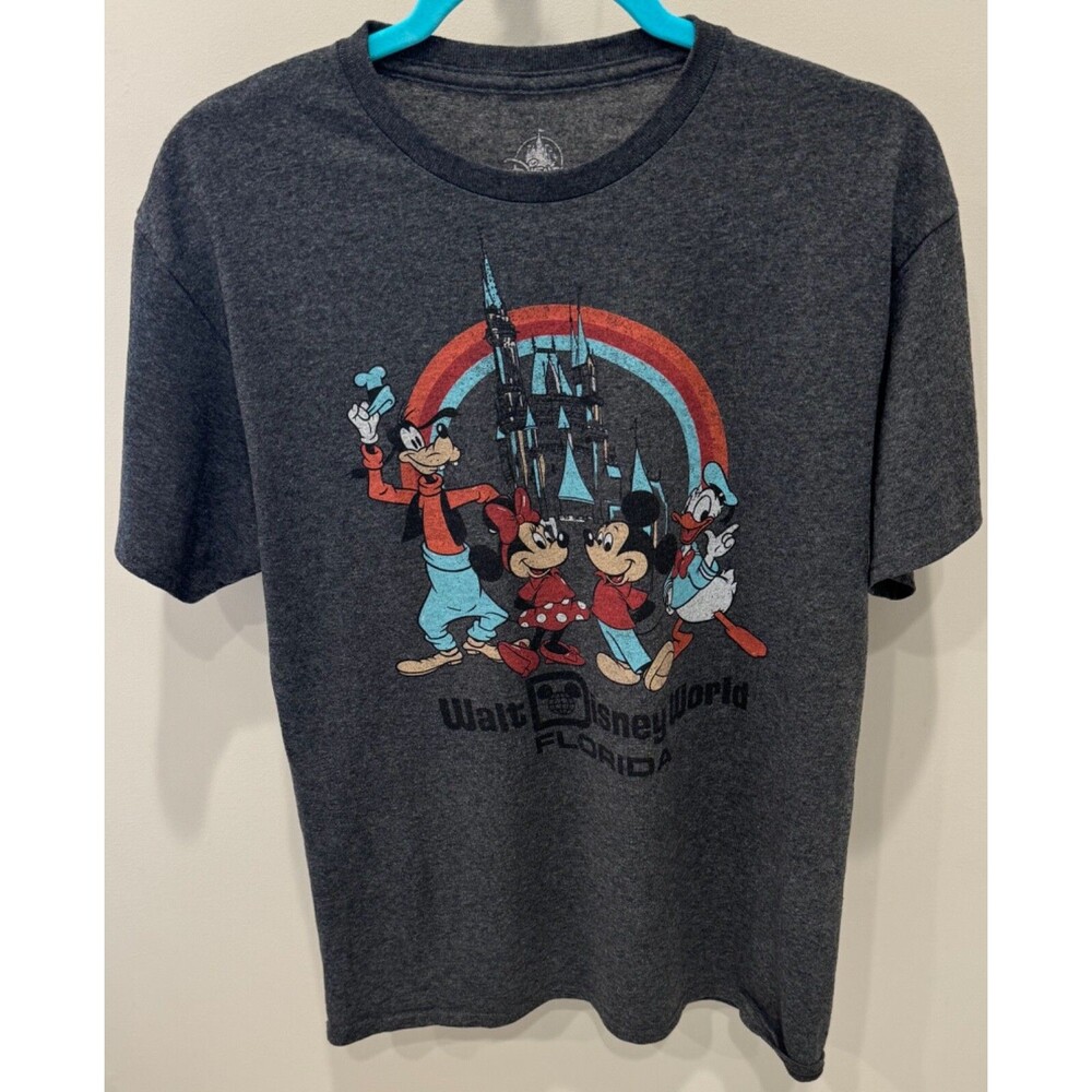 Walt Disney World Florida T-Shirt - Men's Size Medium - Gray